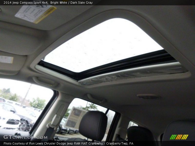 Bright White / Dark Slate Gray 2014 Jeep Compass Sport 4x4