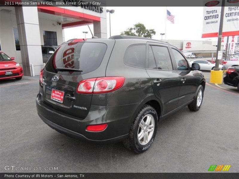 Black Forest Green / Gray 2011 Hyundai Santa Fe GLS