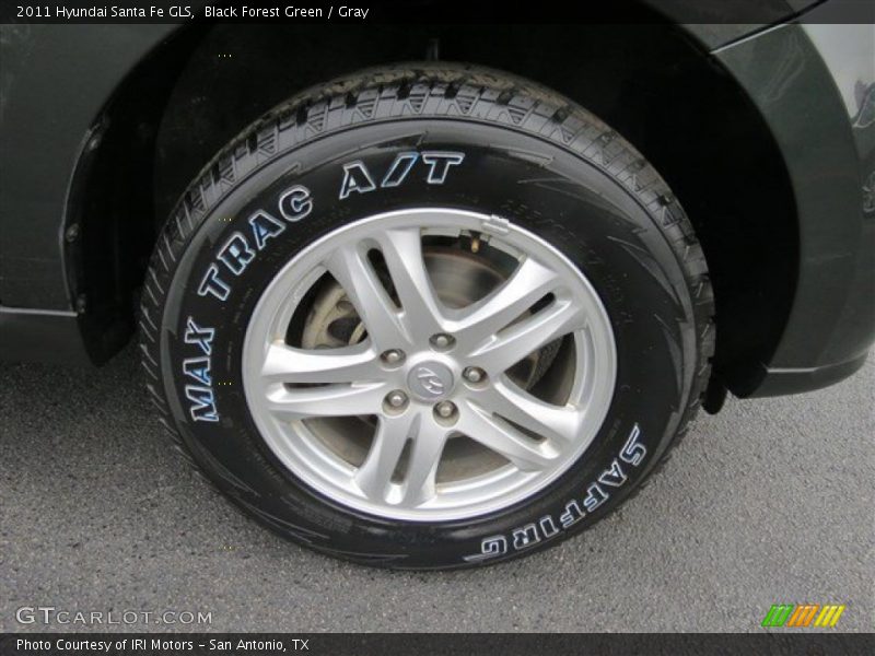 Black Forest Green / Gray 2011 Hyundai Santa Fe GLS
