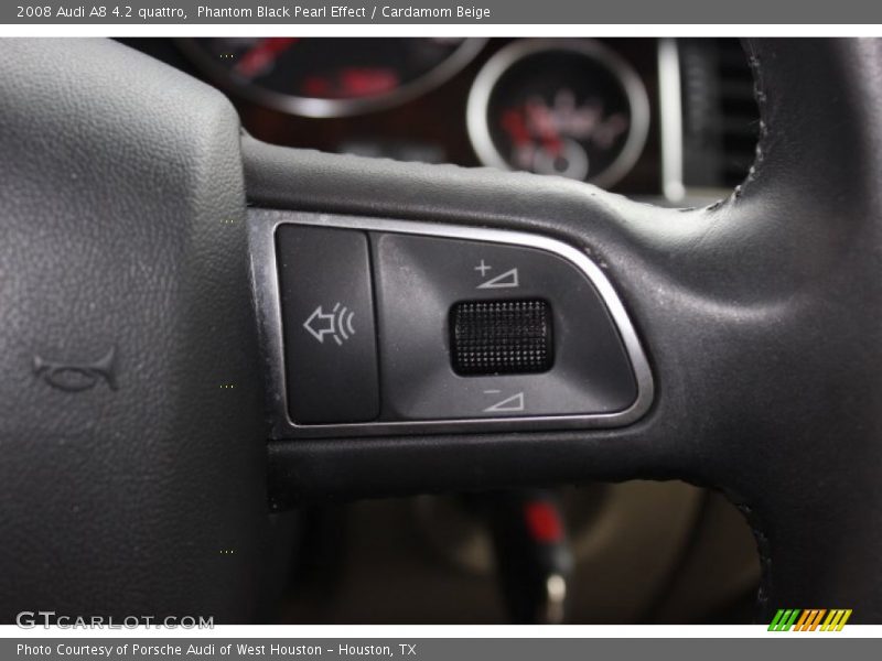 Phantom Black Pearl Effect / Cardamom Beige 2008 Audi A8 4.2 quattro
