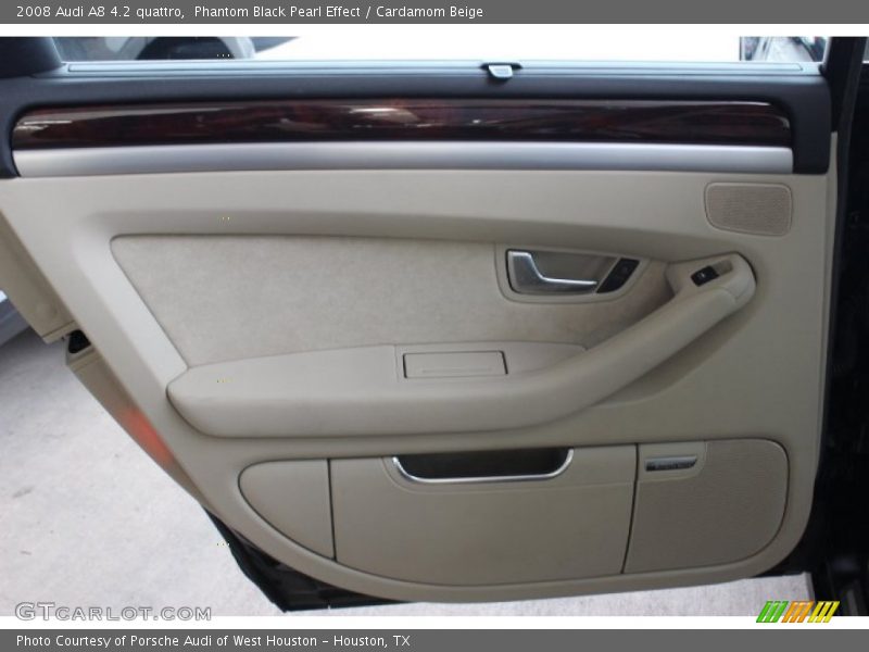 Phantom Black Pearl Effect / Cardamom Beige 2008 Audi A8 4.2 quattro