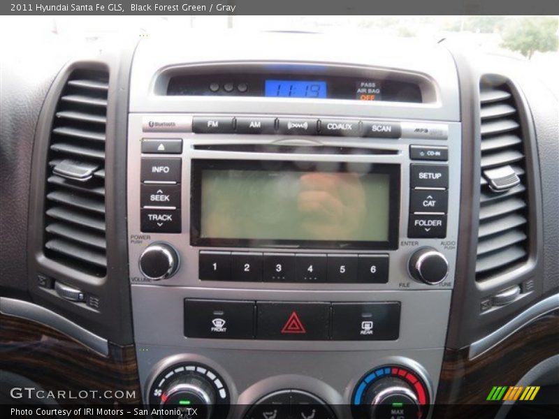 Black Forest Green / Gray 2011 Hyundai Santa Fe GLS
