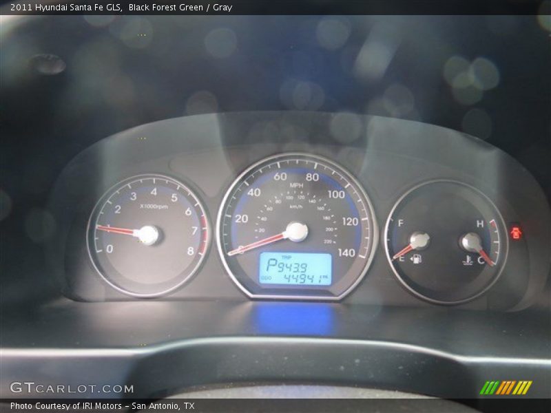 Black Forest Green / Gray 2011 Hyundai Santa Fe GLS
