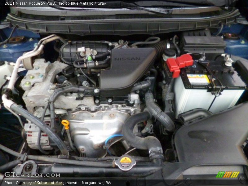 Indigo Blue Metallic / Gray 2011 Nissan Rogue SV AWD