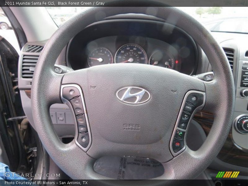 Black Forest Green / Gray 2011 Hyundai Santa Fe GLS
