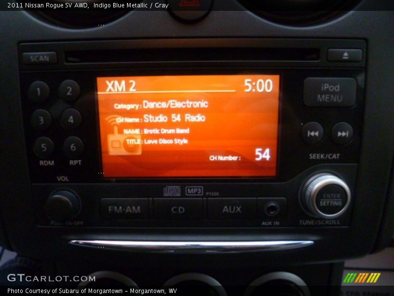 Indigo Blue Metallic / Gray 2011 Nissan Rogue SV AWD