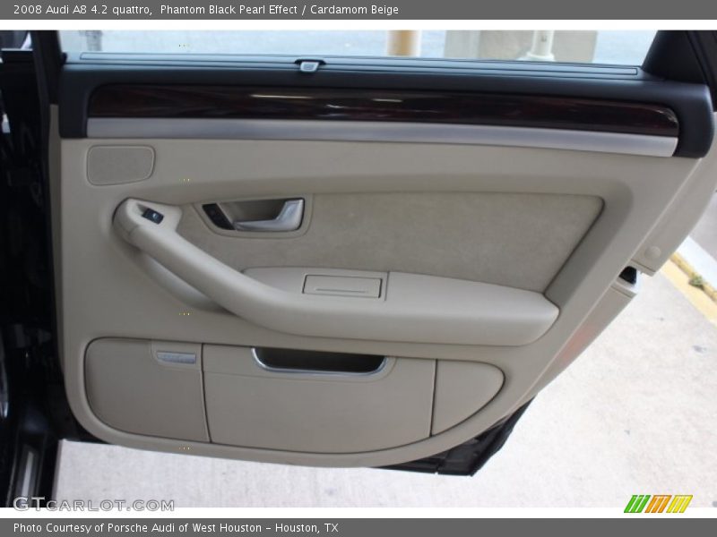 Phantom Black Pearl Effect / Cardamom Beige 2008 Audi A8 4.2 quattro
