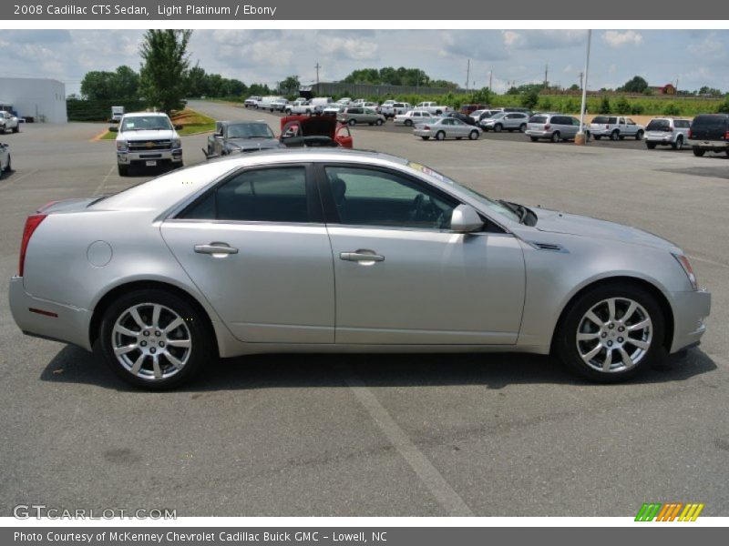 Light Platinum / Ebony 2008 Cadillac CTS Sedan