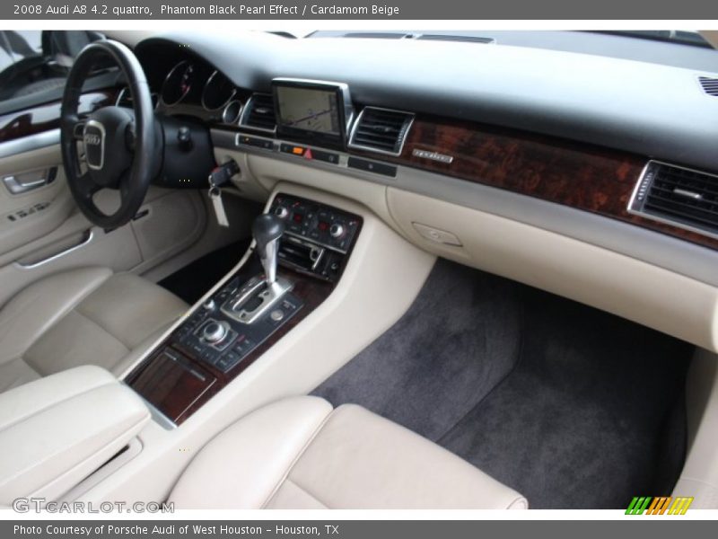 Phantom Black Pearl Effect / Cardamom Beige 2008 Audi A8 4.2 quattro