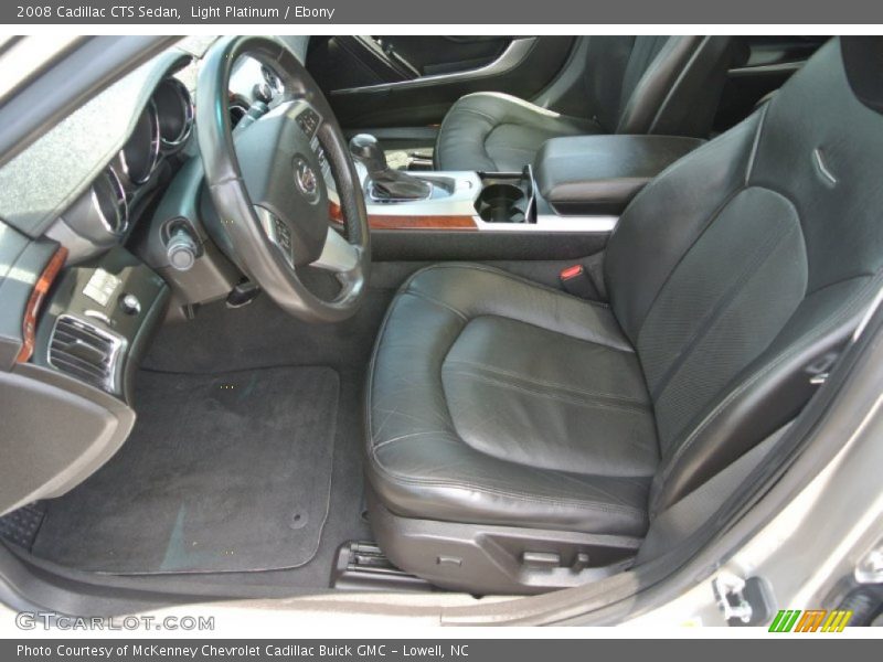 Light Platinum / Ebony 2008 Cadillac CTS Sedan