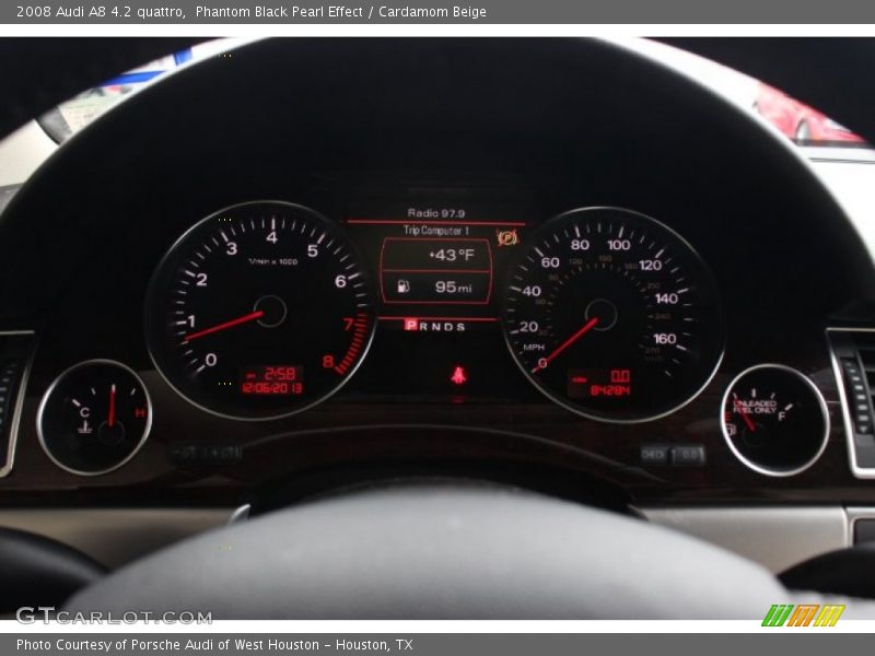 Phantom Black Pearl Effect / Cardamom Beige 2008 Audi A8 4.2 quattro
