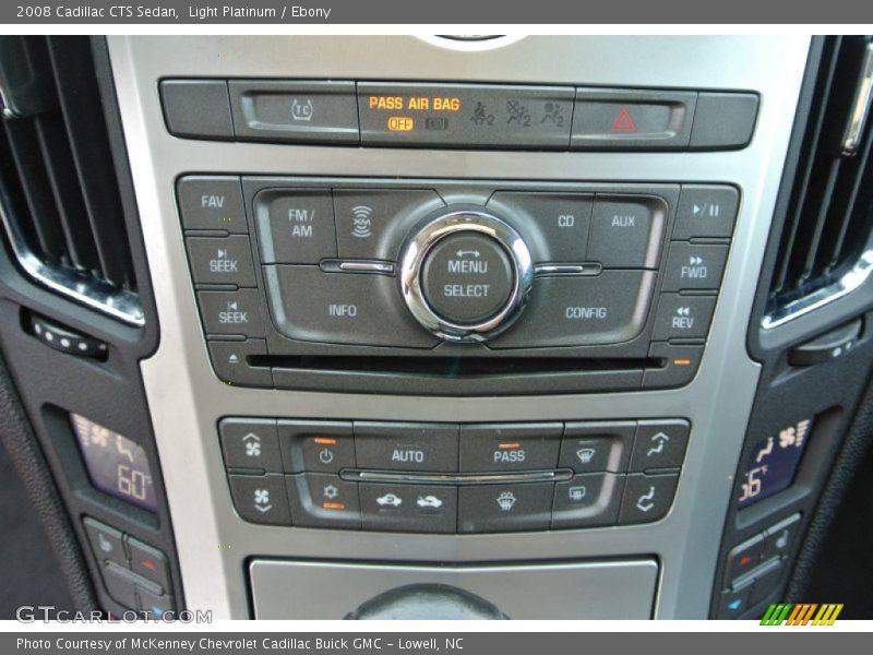Light Platinum / Ebony 2008 Cadillac CTS Sedan