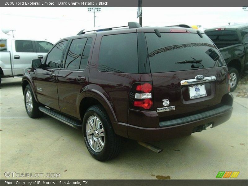 Dark Cherry Metallic / Black 2008 Ford Explorer Limited