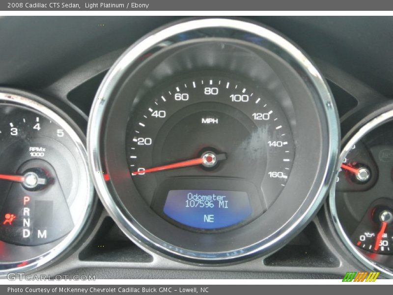 Light Platinum / Ebony 2008 Cadillac CTS Sedan