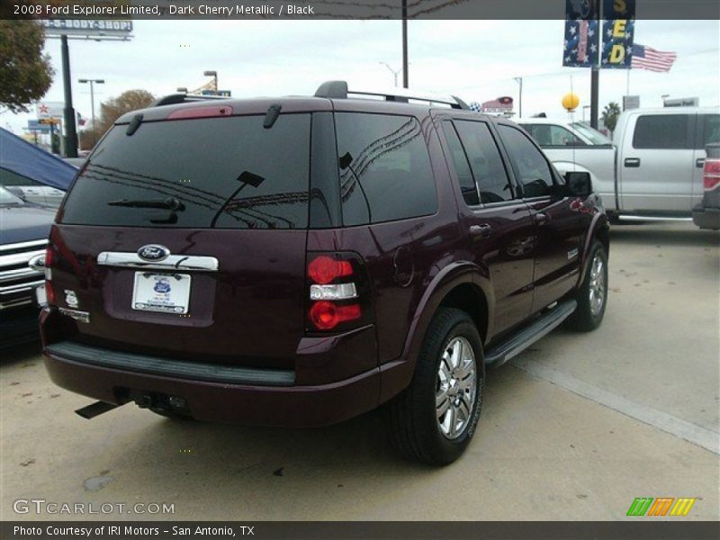 Dark Cherry Metallic / Black 2008 Ford Explorer Limited