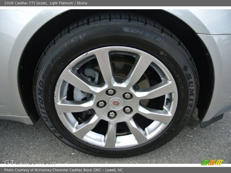 Light Platinum / Ebony 2008 Cadillac CTS Sedan