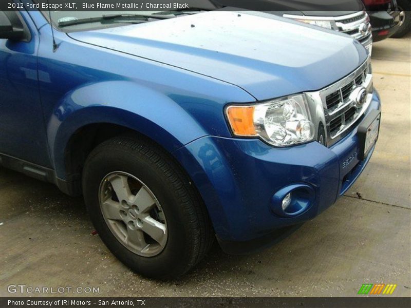 Blue Flame Metallic / Charcoal Black 2012 Ford Escape XLT