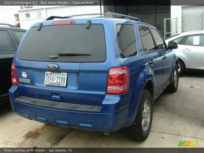 Blue Flame Metallic / Charcoal Black 2012 Ford Escape XLT