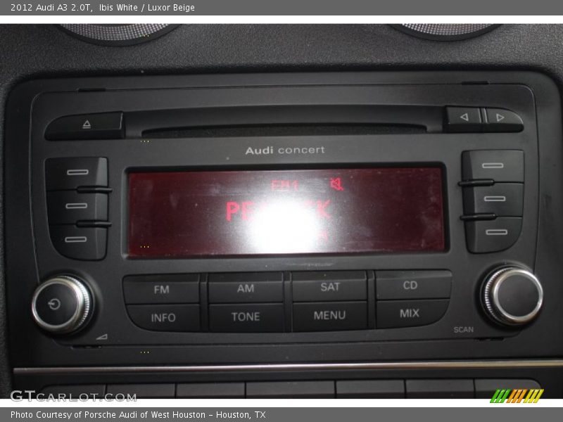 Ibis White / Luxor Beige 2012 Audi A3 2.0T