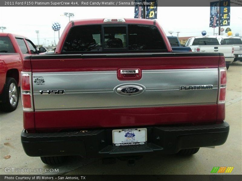 Red Candy Metallic / Sienna Brown/Black 2011 Ford F150 Platinum SuperCrew 4x4