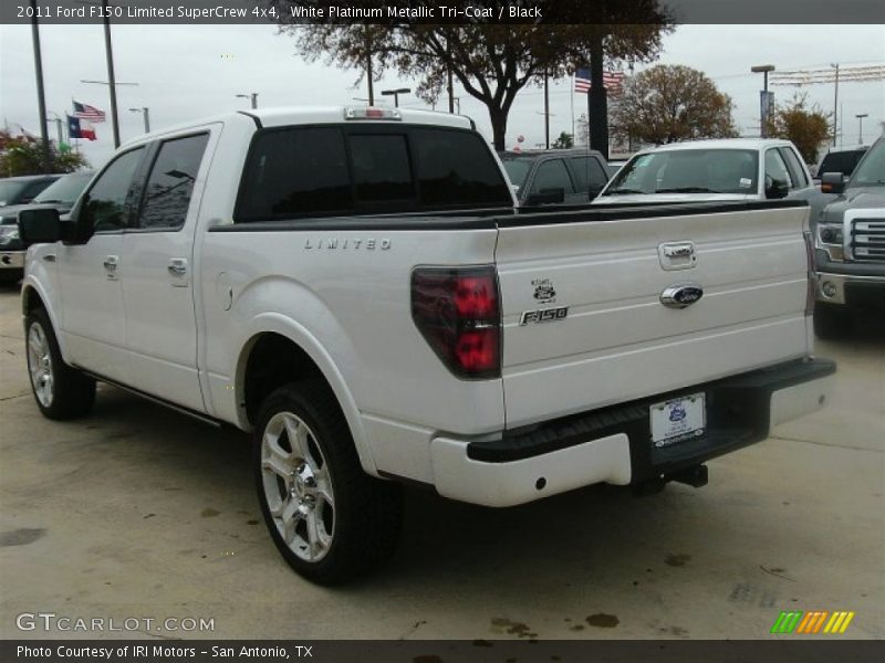 White Platinum Metallic Tri-Coat / Black 2011 Ford F150 Limited SuperCrew 4x4