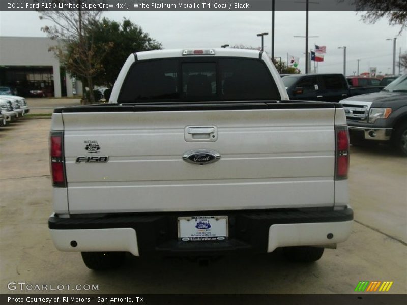 White Platinum Metallic Tri-Coat / Black 2011 Ford F150 Limited SuperCrew 4x4