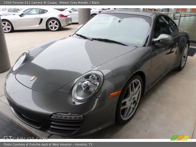 Meteor Grey Metallic / Black 2009 Porsche 911 Carrera 4S Coupe