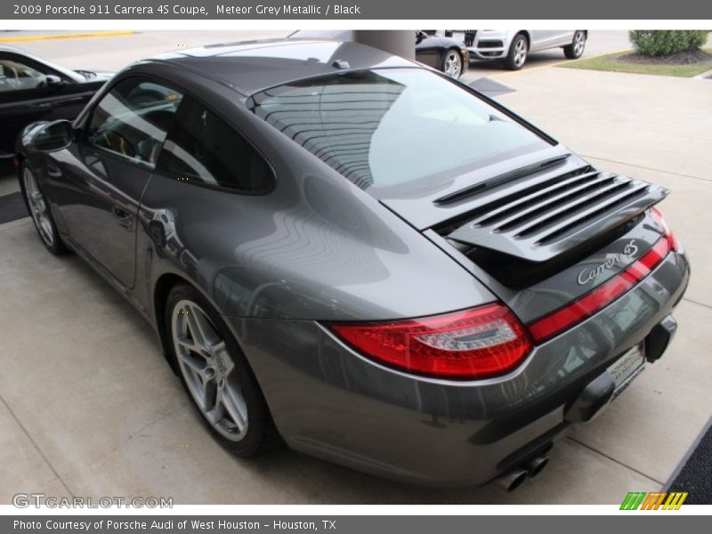 Meteor Grey Metallic / Black 2009 Porsche 911 Carrera 4S Coupe