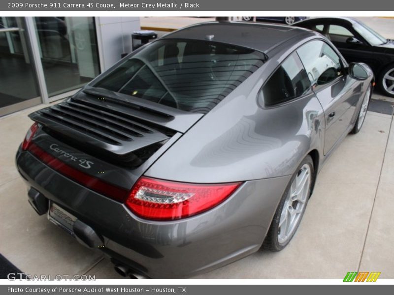 Meteor Grey Metallic / Black 2009 Porsche 911 Carrera 4S Coupe