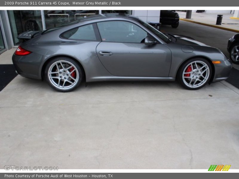 Meteor Grey Metallic / Black 2009 Porsche 911 Carrera 4S Coupe
