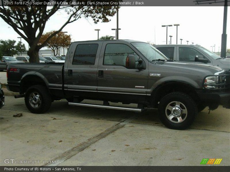 Dark Shadow Grey Metallic / Black 2005 Ford F250 Super Duty FX4 Crew Cab 4x4