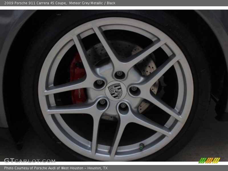 Meteor Grey Metallic / Black 2009 Porsche 911 Carrera 4S Coupe