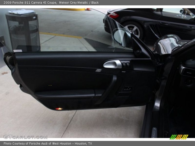 Meteor Grey Metallic / Black 2009 Porsche 911 Carrera 4S Coupe