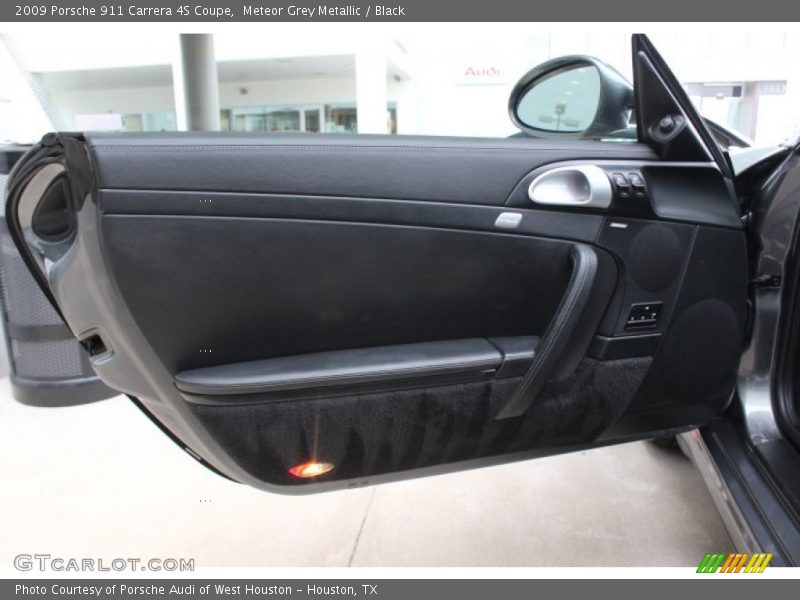Meteor Grey Metallic / Black 2009 Porsche 911 Carrera 4S Coupe