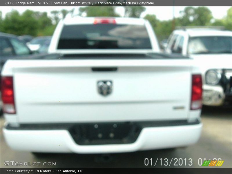 Bright White / Dark Slate Gray/Medium Graystone 2012 Dodge Ram 1500 ST Crew Cab