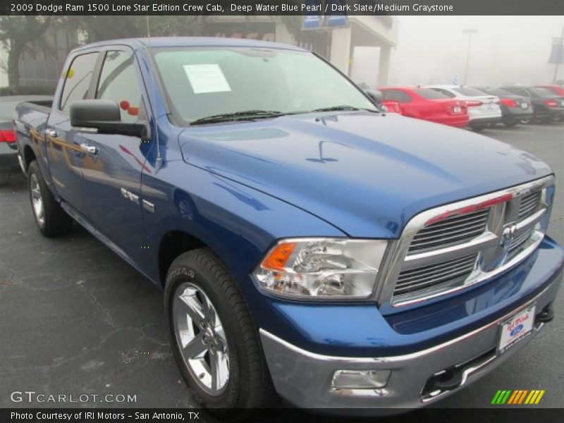 Deep Water Blue Pearl / Dark Slate/Medium Graystone 2009 Dodge Ram 1500 Lone Star Edition Crew Cab