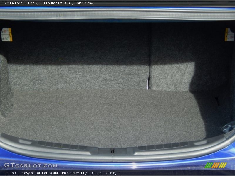 Deep Impact Blue / Earth Gray 2014 Ford Fusion S