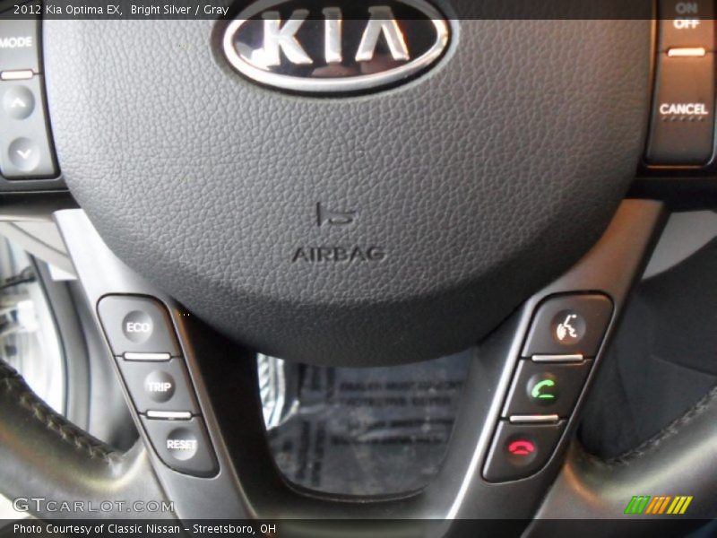 Bright Silver / Gray 2012 Kia Optima EX