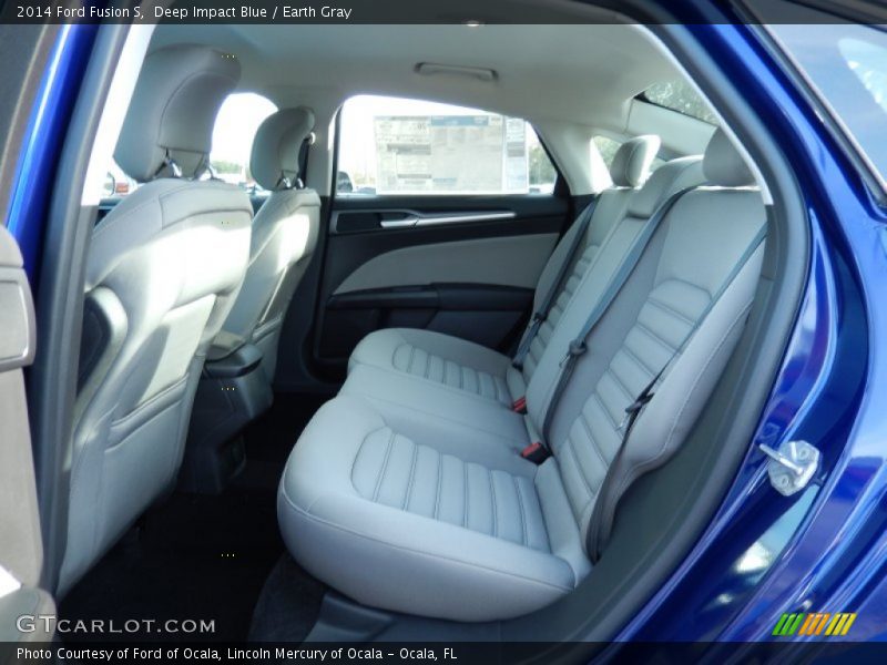 Deep Impact Blue / Earth Gray 2014 Ford Fusion S