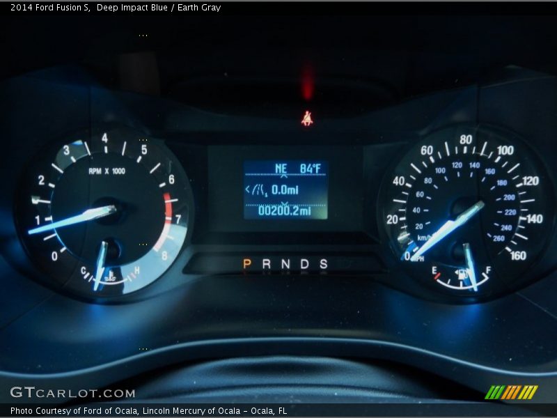 Deep Impact Blue / Earth Gray 2014 Ford Fusion S