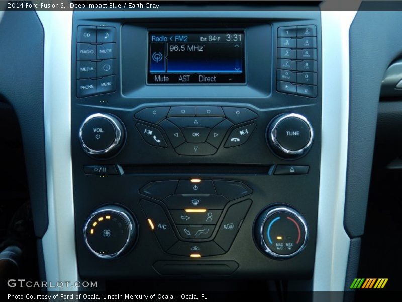 Deep Impact Blue / Earth Gray 2014 Ford Fusion S