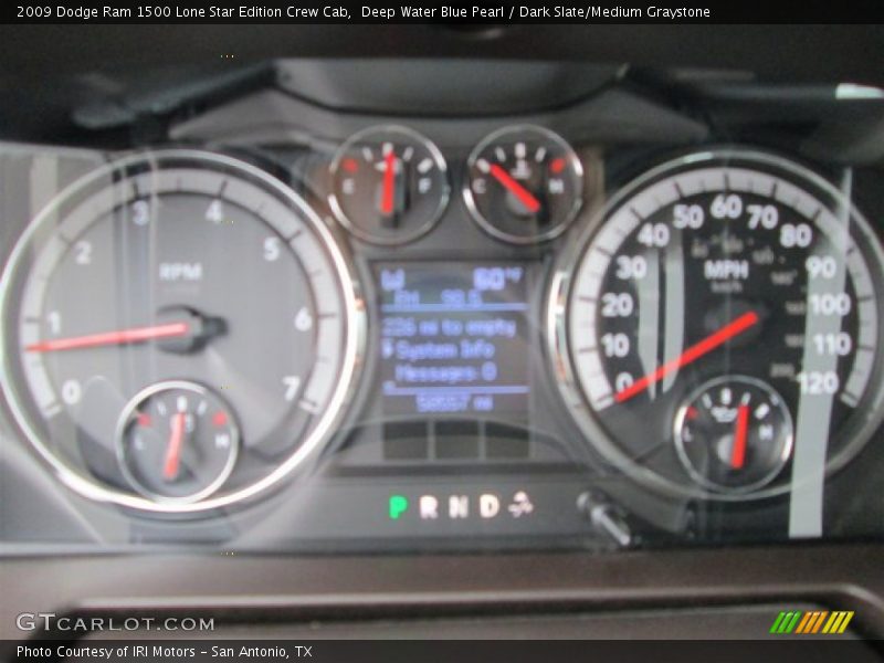 Deep Water Blue Pearl / Dark Slate/Medium Graystone 2009 Dodge Ram 1500 Lone Star Edition Crew Cab