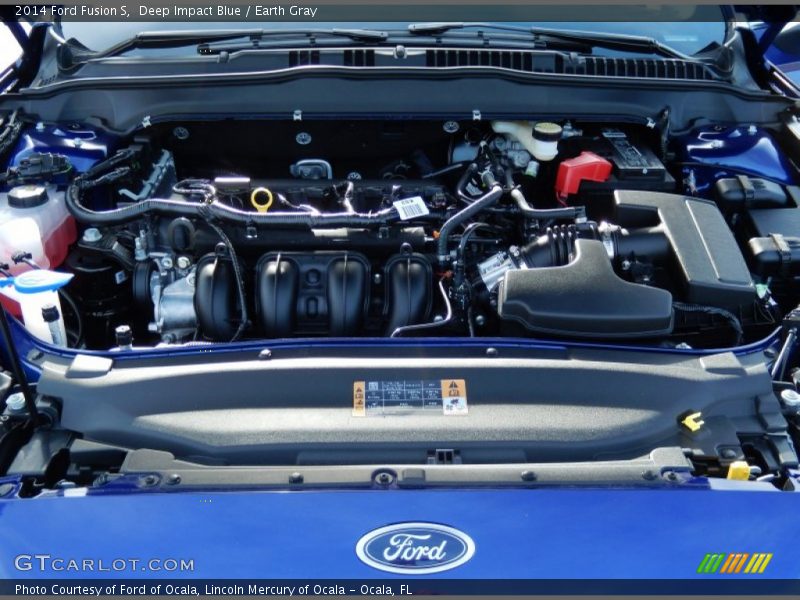 Deep Impact Blue / Earth Gray 2014 Ford Fusion S