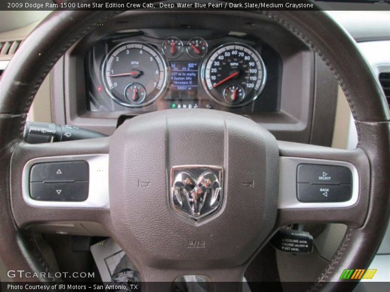Deep Water Blue Pearl / Dark Slate/Medium Graystone 2009 Dodge Ram 1500 Lone Star Edition Crew Cab