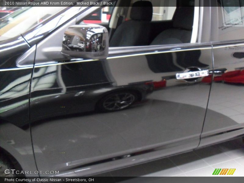 Wicked Black / Black 2010 Nissan Rogue AWD Krom Edition