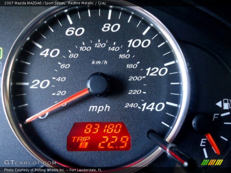 Redfire Metallic / Gray 2007 Mazda MAZDA6 i Sport Sedan