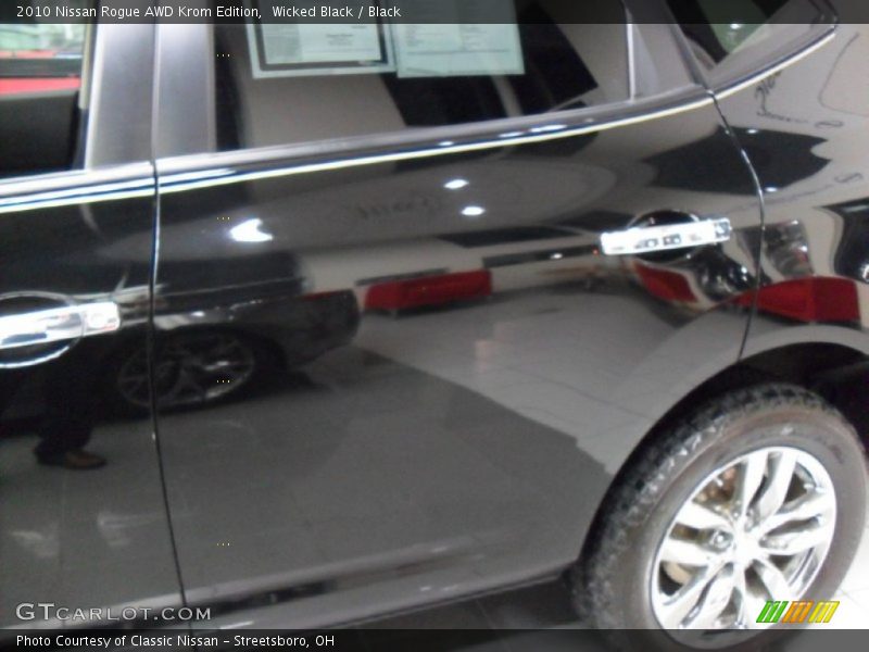 Wicked Black / Black 2010 Nissan Rogue AWD Krom Edition