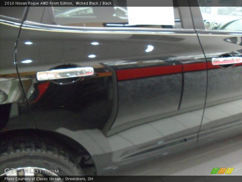Wicked Black / Black 2010 Nissan Rogue AWD Krom Edition