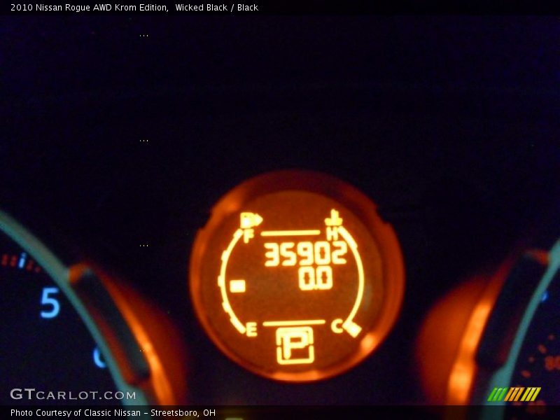 Wicked Black / Black 2010 Nissan Rogue AWD Krom Edition