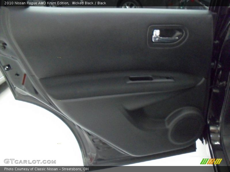 Wicked Black / Black 2010 Nissan Rogue AWD Krom Edition